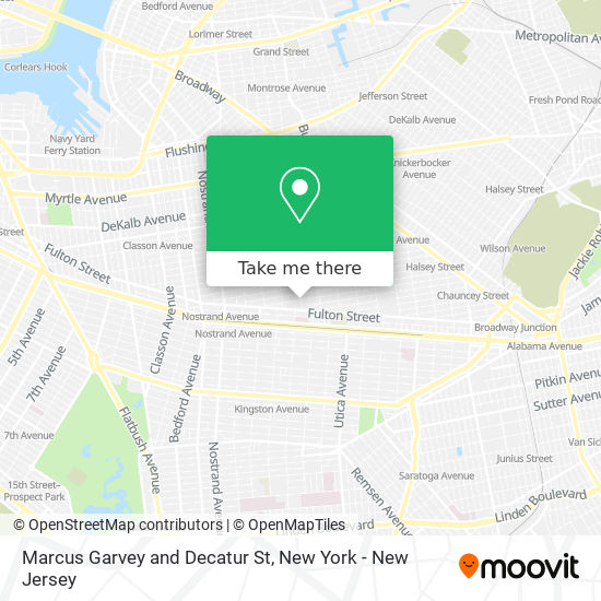 Marcus Garvey and Decatur St map