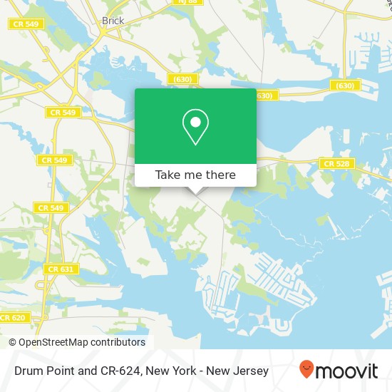 Drum Point and CR-624, Brick, NJ 08723 map