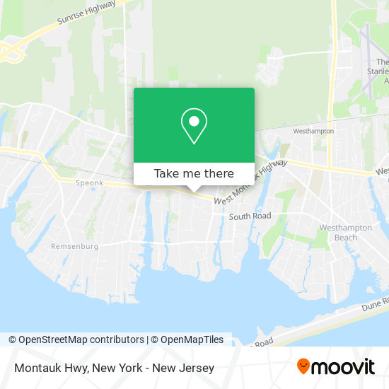 Montauk Hwy map