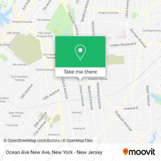 Mapa de Ocean Ave New Ave