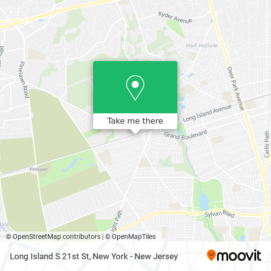 Mapa de Long Island S 21st St