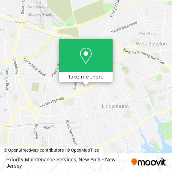 Priority Maintenance Services map