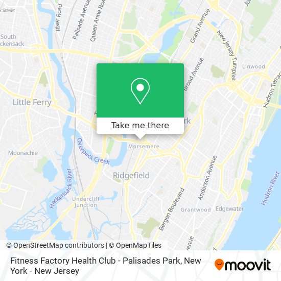 Mapa de Fitness Factory Health Club - Palisades Park