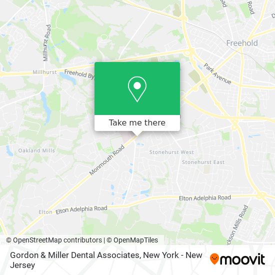 Gordon & Miller Dental Associates map