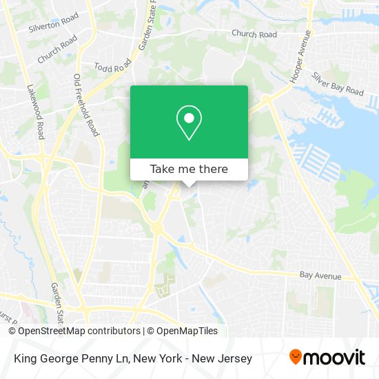 King George Penny Ln map