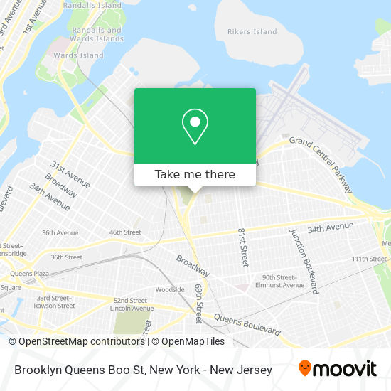 Brooklyn Queens Boo St map