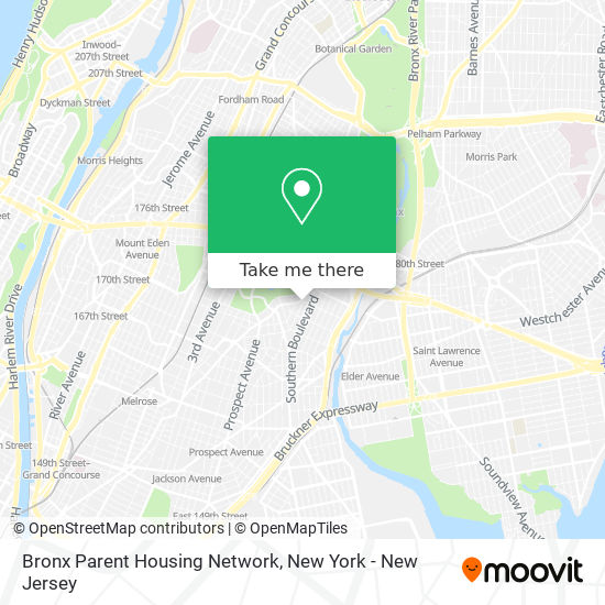 Bronx Parent Housing Network map