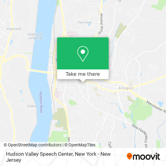 Hudson Valley Speech Center map