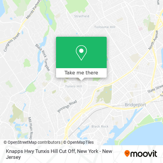 Knapps Hwy Tunxis Hill Cut Off map