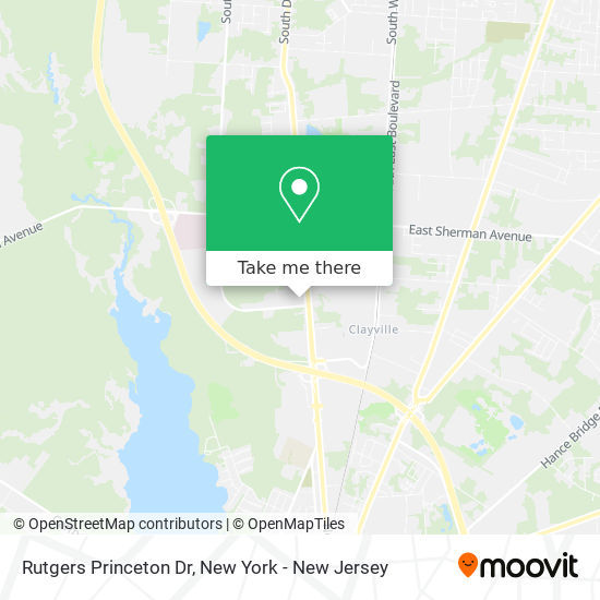 Rutgers Princeton Dr map