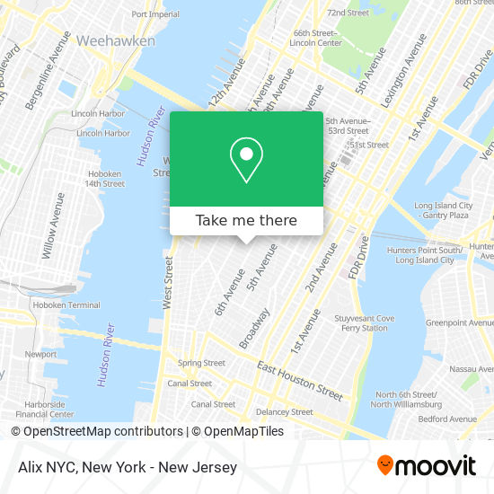 Mapa de Alix NYC