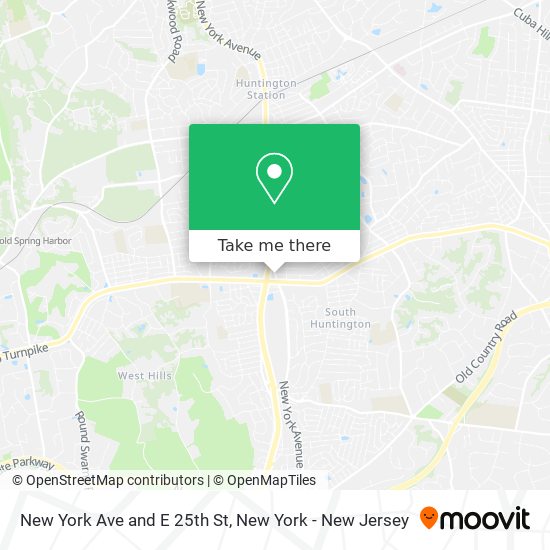 Mapa de New York Ave and E 25th St