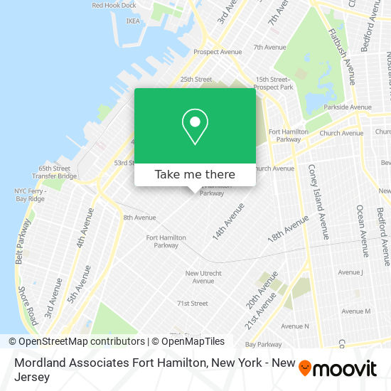 Mordland Associates Fort Hamilton map