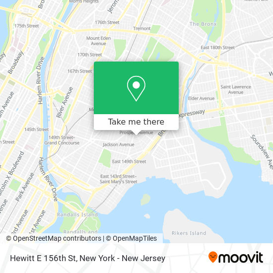 Hewitt E 156th St map