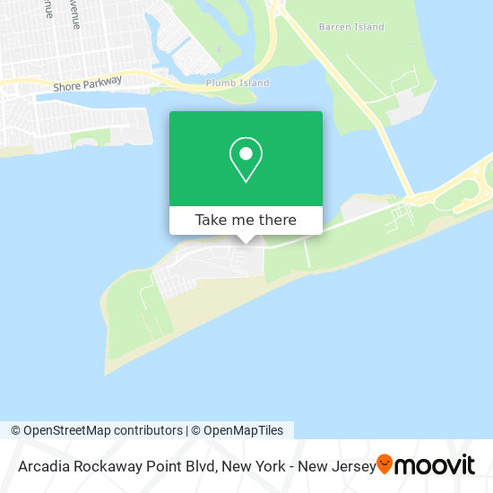 Mapa de Arcadia Rockaway Point Blvd