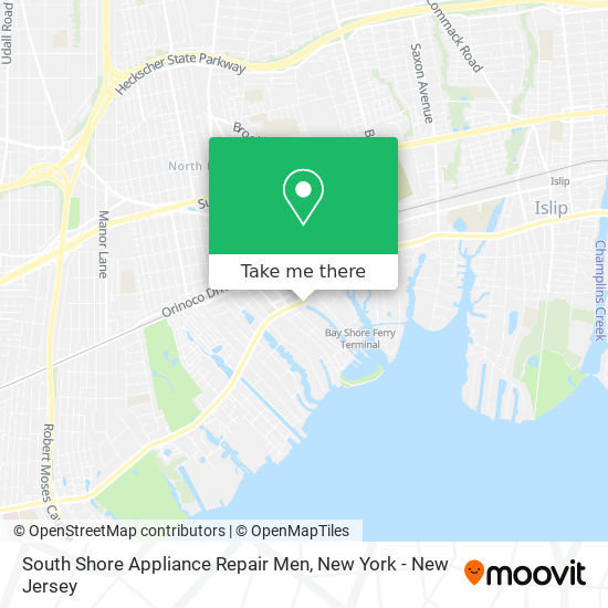 Mapa de South Shore Appliance Repair Men