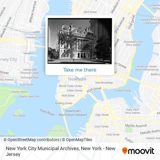 Mapa de New York City Municipal Archives