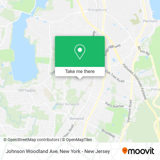 Johnson Woodland Ave map