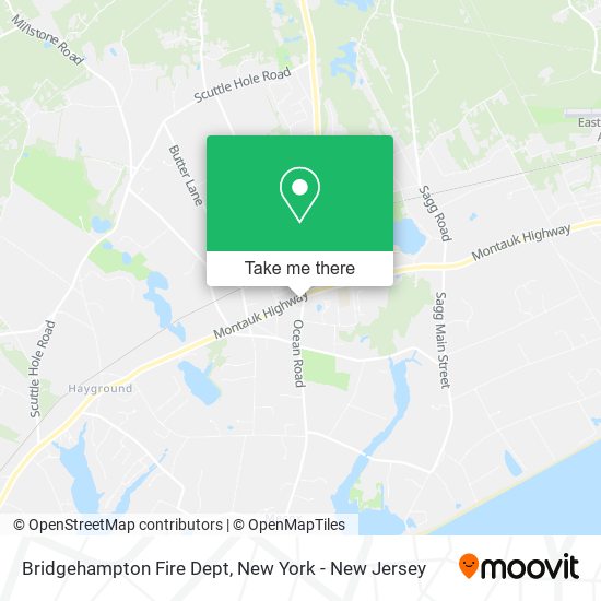 Bridgehampton Fire Dept map