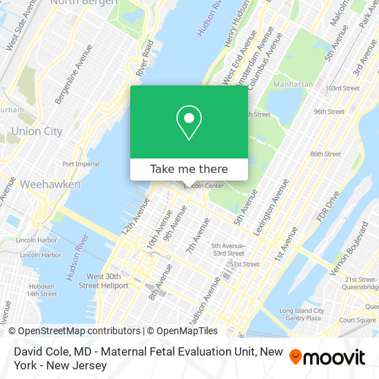 David Cole, MD - Maternal Fetal Evaluation Unit map