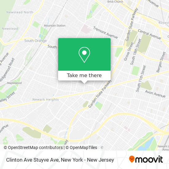 Mapa de Clinton Ave Stuyve Ave