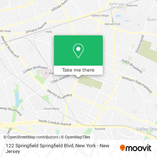 Mapa de 122 Springfield Springfield Blvd