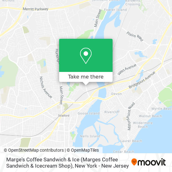 Mapa de Marge's Coffee Sandwich & Ice (Marges Coffee Sandwich & Icecream Shop)