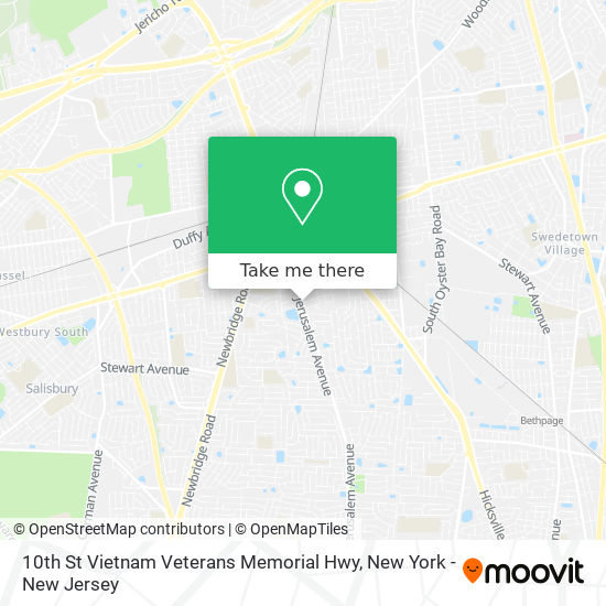 10th St Vietnam Veterans Memorial Hwy map