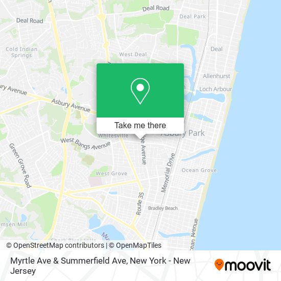 Mapa de Myrtle Ave & Summerfield Ave
