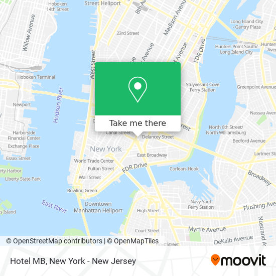 Hotel MB map
