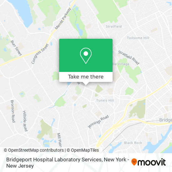 Bridgeport Hospital Laboratory Services map