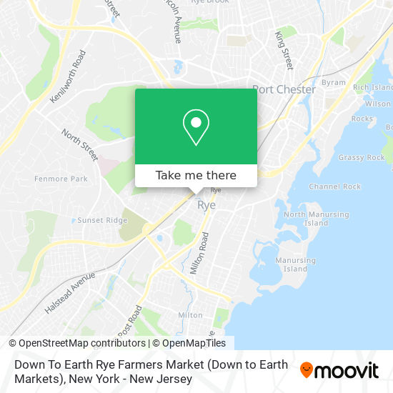 Mapa de Down To Earth Rye Farmers Market (Down to Earth Markets)