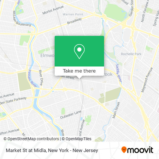 Mapa de Market St at Midla