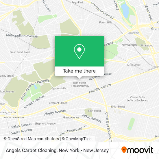 Angels Carpet Cleaning map