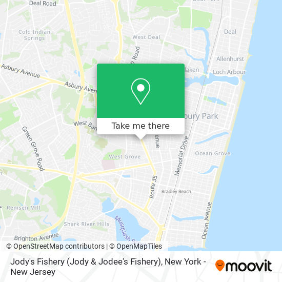 Jody's Fishery map