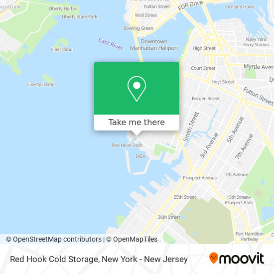 Mapa de Red Hook Cold Storage