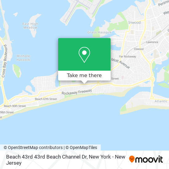 Mapa de Beach 43rd 43rd Beach Channel Dr