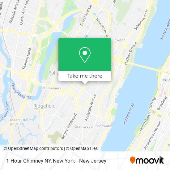 1 Hour Chimney NY map