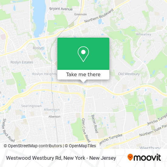 Westwood Westbury Rd map