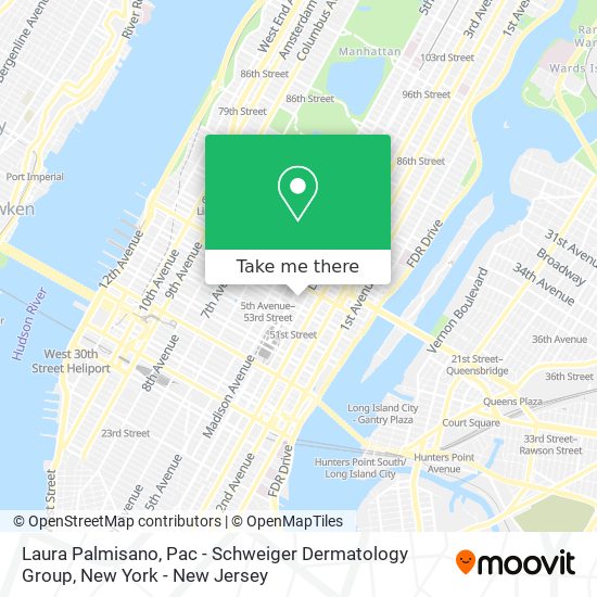 Laura Palmisano, Pac - Schweiger Dermatology Group map