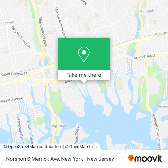 Norshon S Merrick Ave map