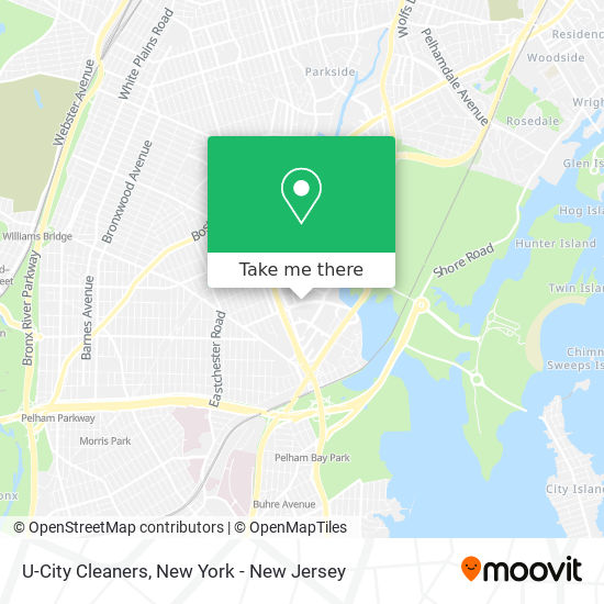 U-City Cleaners map