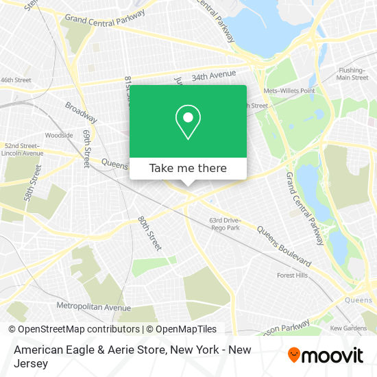 American Eagle & Aerie Store map