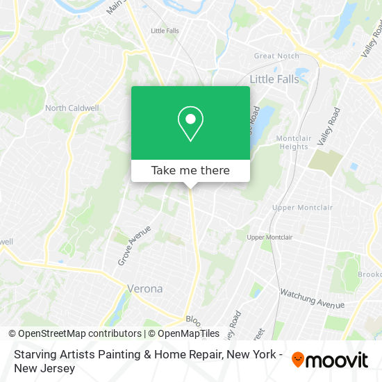 Starving Artists Painting & Home Repair map