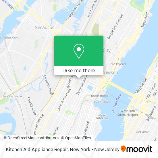 Kitchen Aid Appliance Repair map