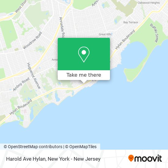 Harold Ave Hylan map