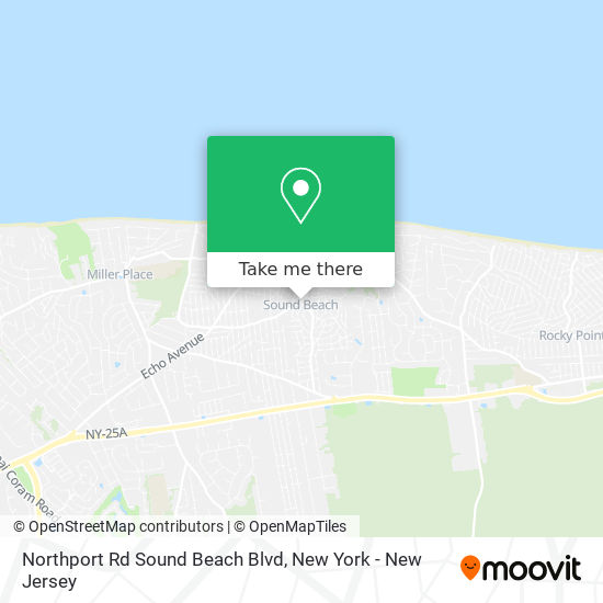 Mapa de Northport Rd Sound Beach Blvd