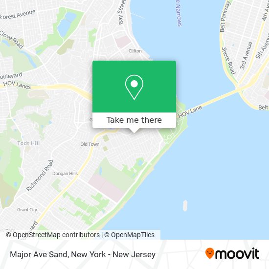 Major Ave Sand map