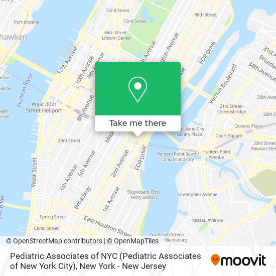 Mapa de Pediatric Associates of NYC (Pediatric Associates of New York City)