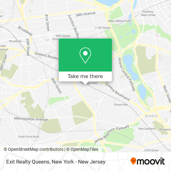 Exit Realty Queens map